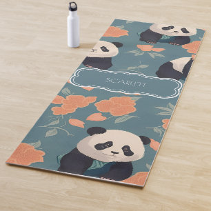 Panda Retro Colourful Personalized Pattern Yoga Mat