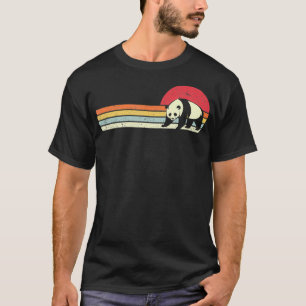 Panda  Retro Style  T-Shirt