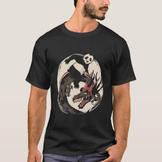 Panda Riding Chinese Dragon T-Shirt