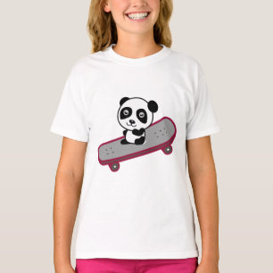 Panda riding on skateboard T-Shirt