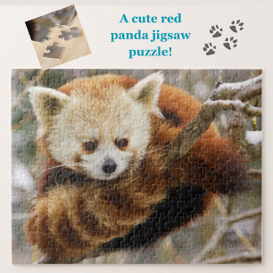 Panda rouge mignonne sur SnowTree Jigsaw Puzzle