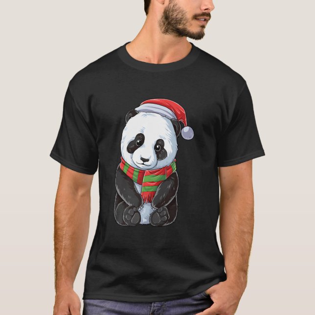 Panda Santa Bear T-Shirt (Front)