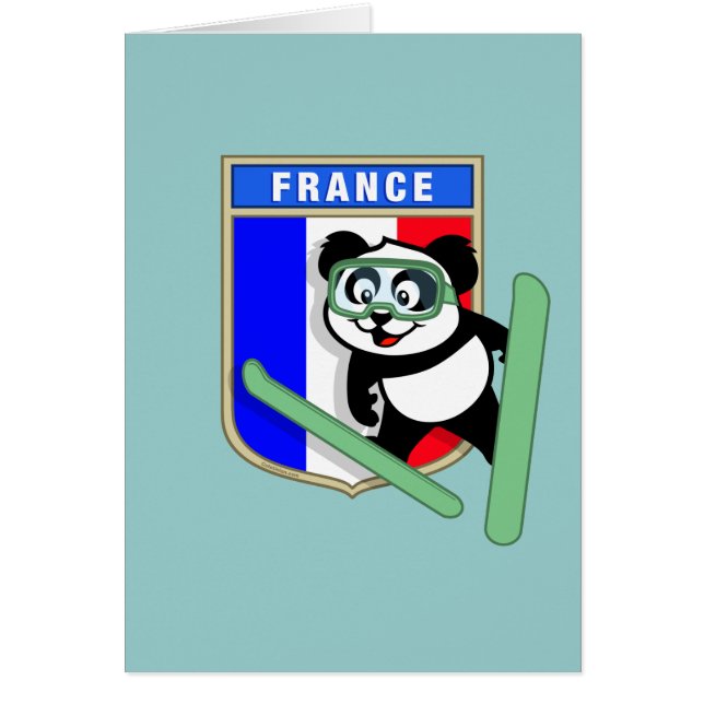 Panda saut à ski France (Devant)