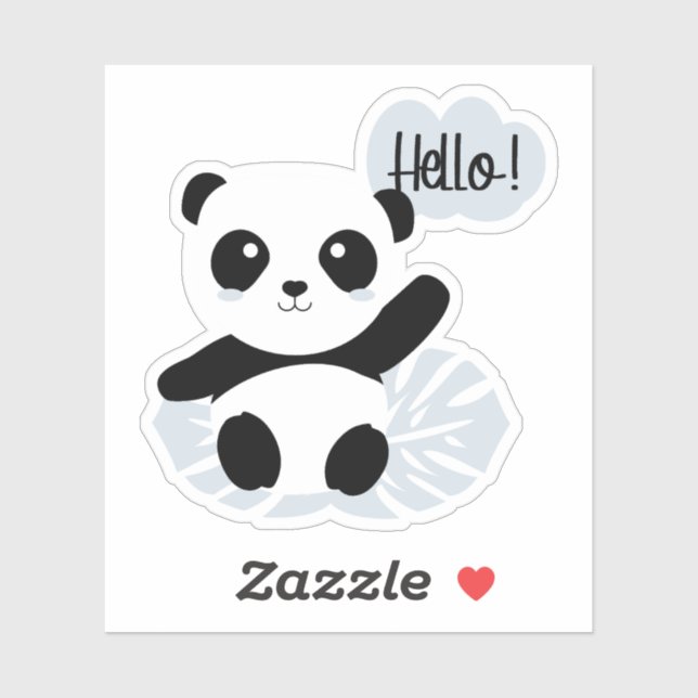 Panda says Hello (Sheet)