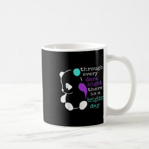 Panda Semicolon Gift Suicide Prevention Awareness  Coffee Mug