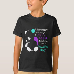 Panda Semicolon Gift Suicide Prevention Awareness T-Shirt
