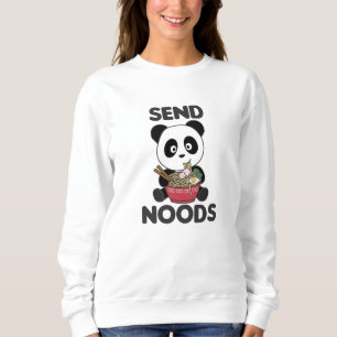 Panda Send Noods Ramen Cute Kawaii Noodle Sweatshirt