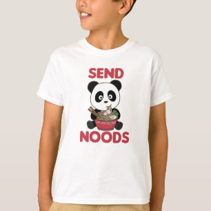 Panda Send Noods Ramen Cute Kawaii Noodles Pandas T-Shirt