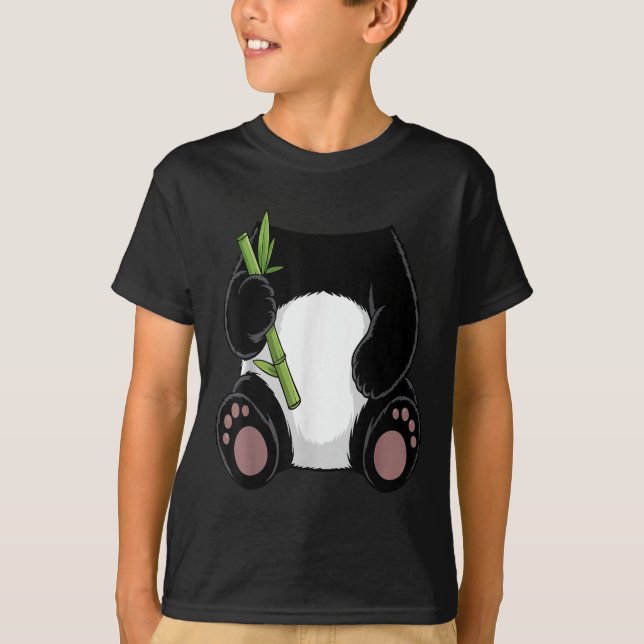Panda Shirt Adult Kids Men Women Panda Bear Costum (Front)