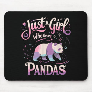 Panda Shirt Women Men Cute Funny  Mouse Pad