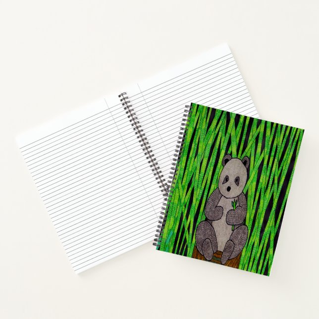 Panda (simple) - Cahier (Intérieur)