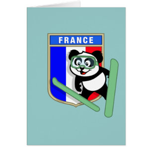 Panda Ski-sautant de la France