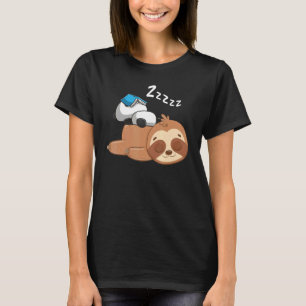 Panda Sleeping Sloth Lazy Sloths Animal Graphic T-Shirt