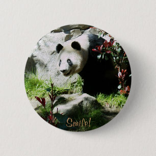 Panda Smile! 2 Inch Round Button