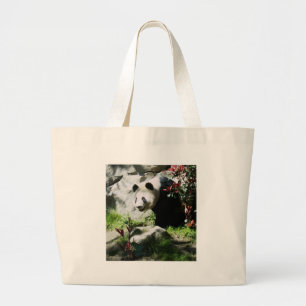 Panda Smile Large Tote Bag