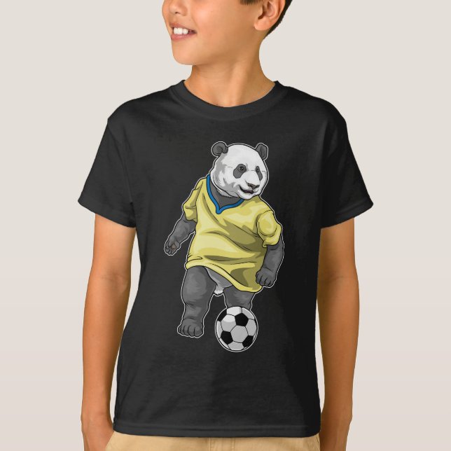 Panda Soccer player Soccer T-Shirt (Front)