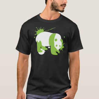 Panda splatter black T-Shirt