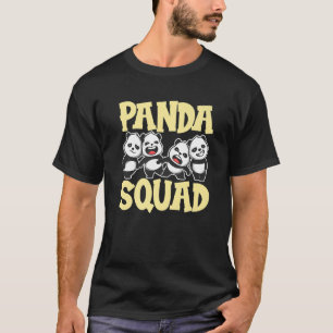 Panda Squad Zoo Animal   Bear For Men Women  6 T-Shirt