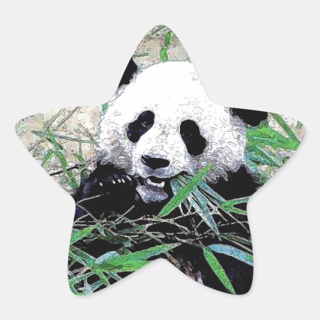 Panda Star Sticker (Front)
