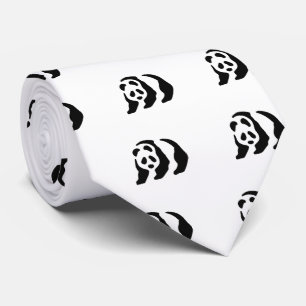 panda stencil tie