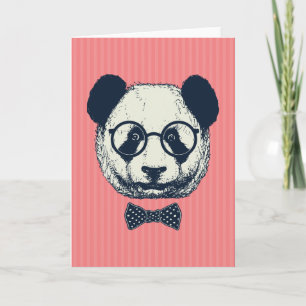 Panda Stripes Card