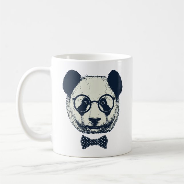 Panda Stripes Coffee Mug (Left)