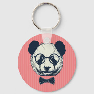 Panda Stripes Keychain