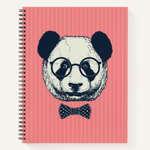 Panda Stripes Notebook