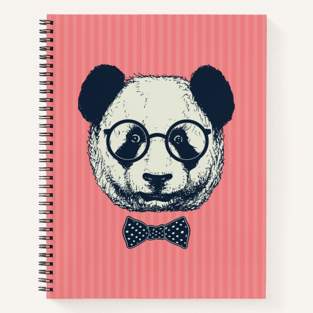 Panda Stripes Notebook (Front)