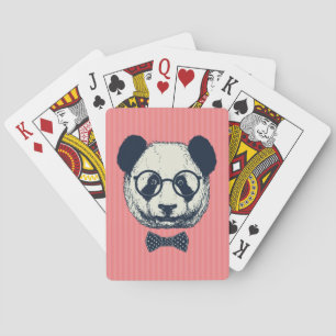 Panda Stripes Playing Cards