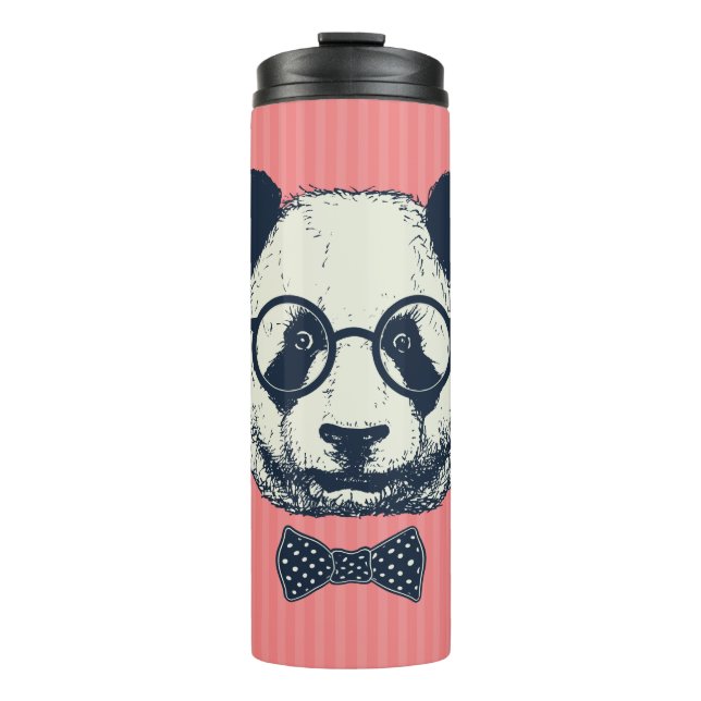 Panda Stripes Thermal Tumbler (Front)