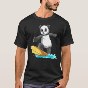 Panda Surfing Panda Surf Panda Surfboard Surfers T-Shirt