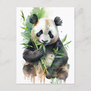 Panda symbol of coziness kindness harmony! 🐼✨ postcard