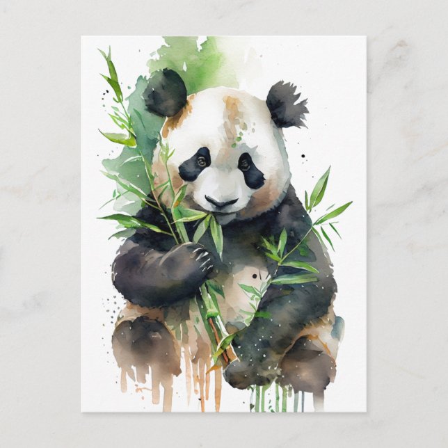 Panda symbol of coziness kindness harmony! 🐼✨ postcard (Front)