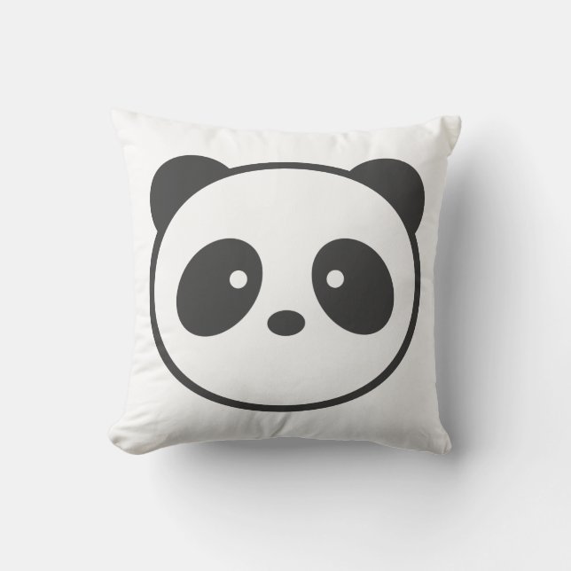 Panda Throw Pillow (Front)