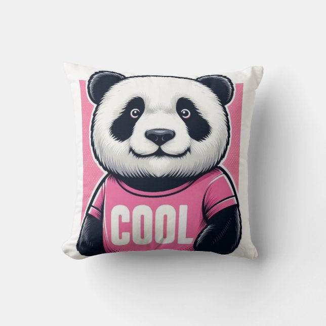 Panda Throw Pillow (Front)