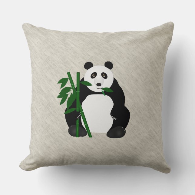Panda Throw Pillow (Front)