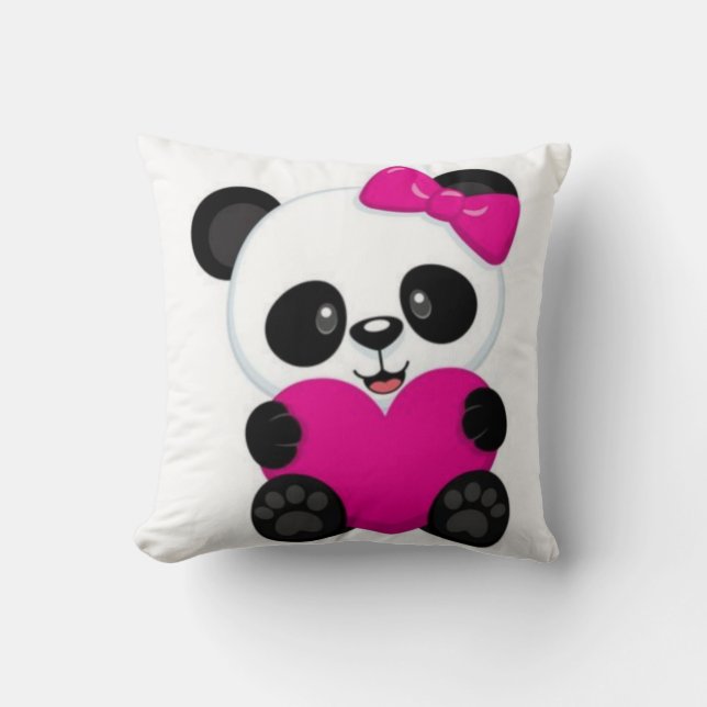 Panda Throw Pillow (Front)