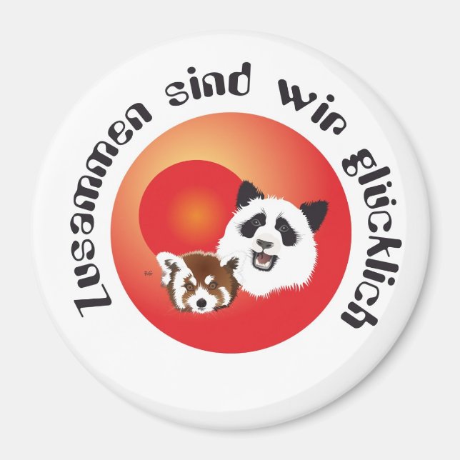 Panda Treffen Magnet (Front)