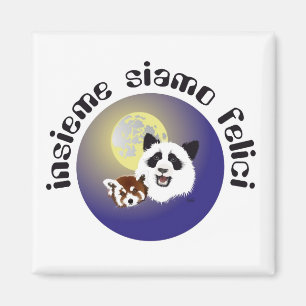 Panda Treffen Magnet
