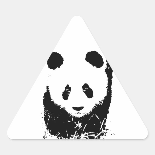 Panda Triangle Sticker (Front)