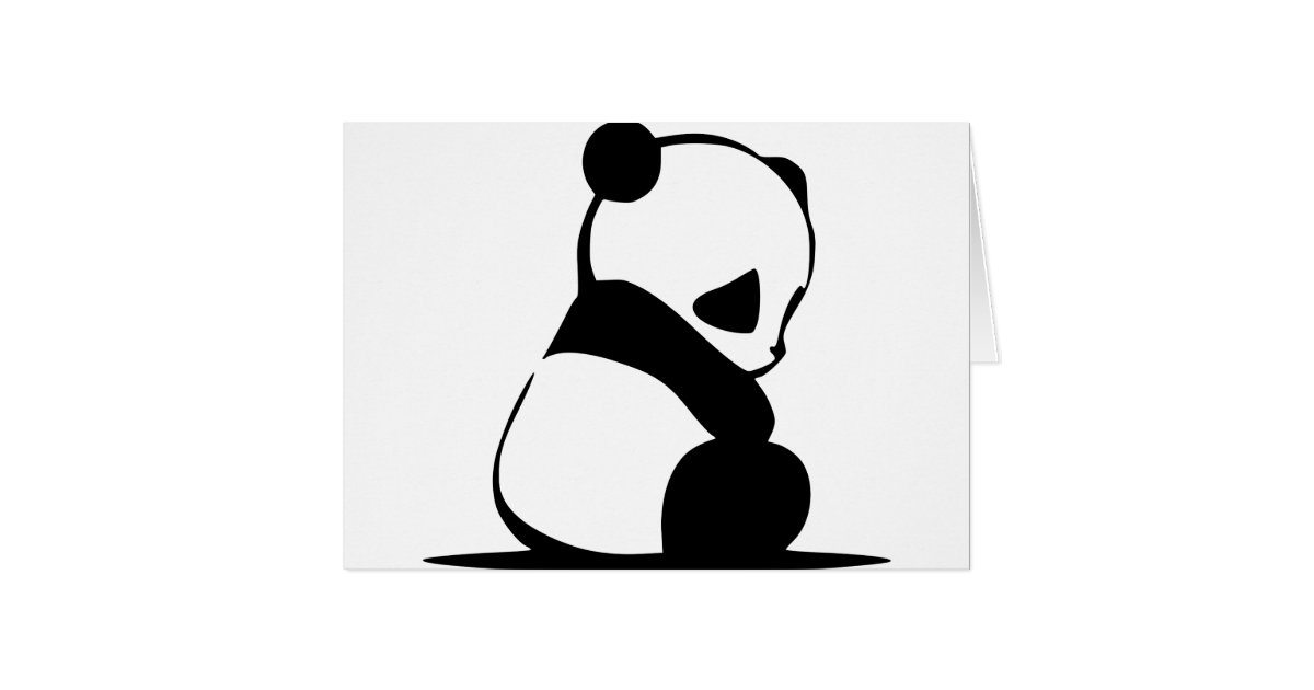 Panda Triste Ours Panda Mignon De Bebe Zazzle Ca