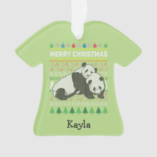Panda Ugly Christmas Sweat Wildlife Series