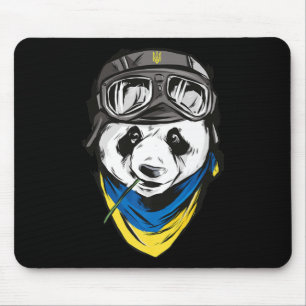 Panda Ukrainian flag ukraine  ukrainian souvenir   Mouse Pad