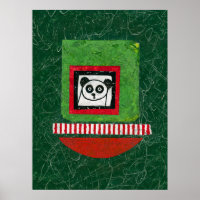 Panda Unprepared Poster Wall Art
