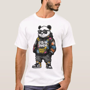 Panda urbain Street Beast Graffiti Sweat à capuche