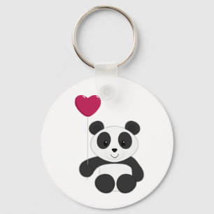 Panda Valentine Keychain