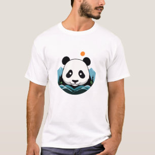 Panda Vector Art Animal Modern Urban City Graphic T-Shirt