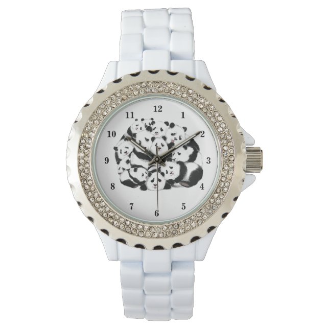 Panda Watch Gift Happy Family - Hug (Front)