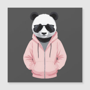 Panda Wearing Hoodie Funny Cool Animal Character